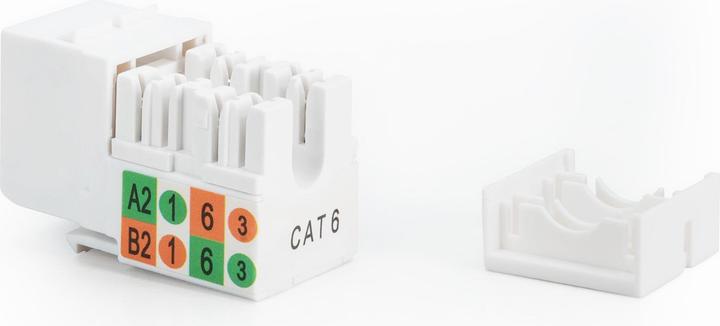 Image du produit Digitus Keystone Module Cat6 RJ45 non blindé Installation du câble via LSA Classe E (Module Keystone)