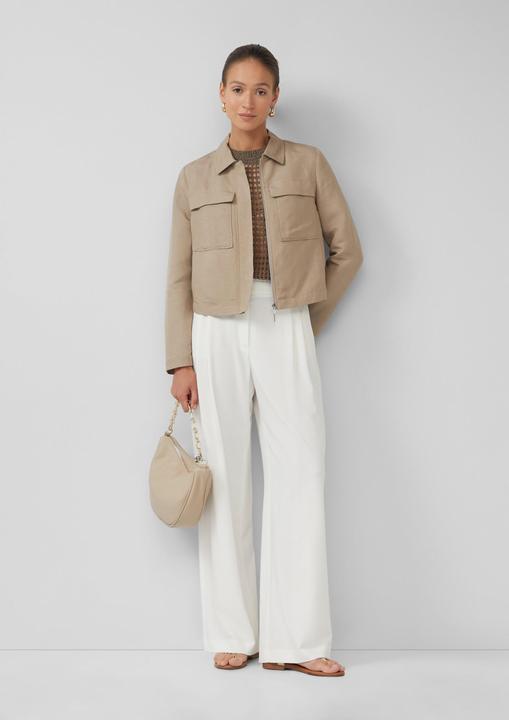 Produktbild S.Oliver Indoor-Jacke Jacke aus Leinenmix mit aufgesetzten Taschen (36)