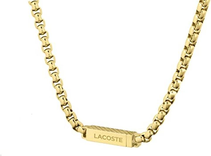 Image du produit Lacoste - Timeless gold-plated necklace for men L'Essentiel 2040122 (Acier inoxydable)