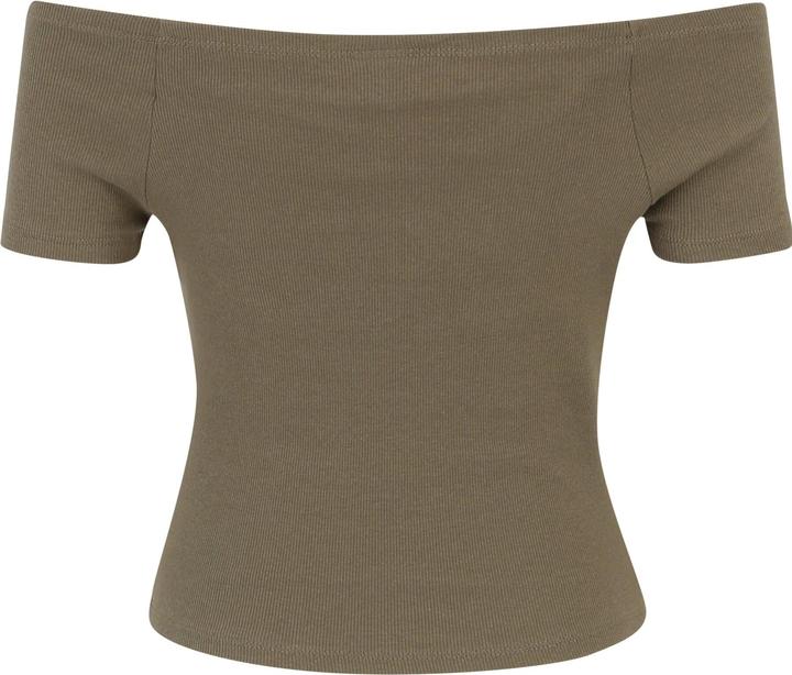 Produktbild Urban Classics Ladies Off Shoulder Rib Tee 2-Pack (L)
