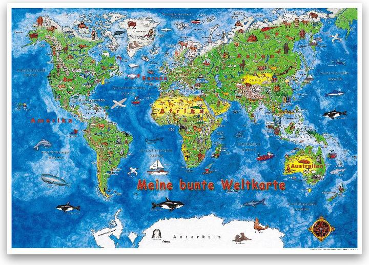 Actual product image World map,Postcards (11 pcs.)