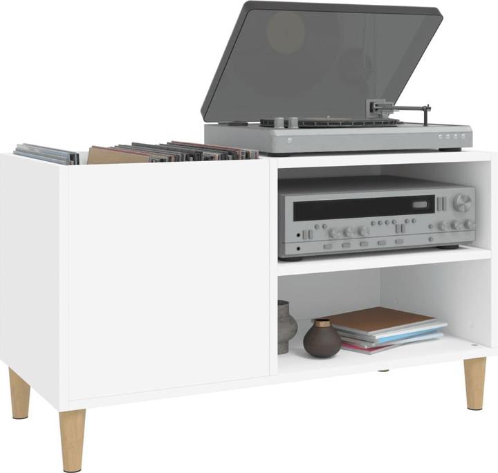 Produktbild vidaXL Plattenschrank Weiss 84,5x38x48 cm Holzwerkstoff