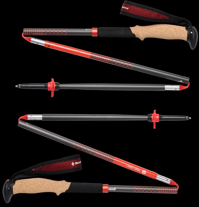 Immagine prodotto Black Diamond Treckingst?cke Pursuit Carbon Z (anthrazit/orange, 1 Paar, 120 cm) (120 cm)