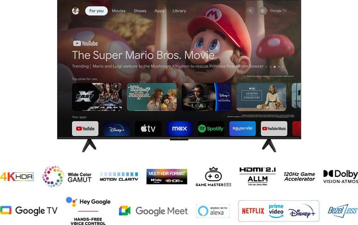 Actual product image TCL 55P79B Smart TV 55 Inch 4K (55", LED, 4K, 2024)