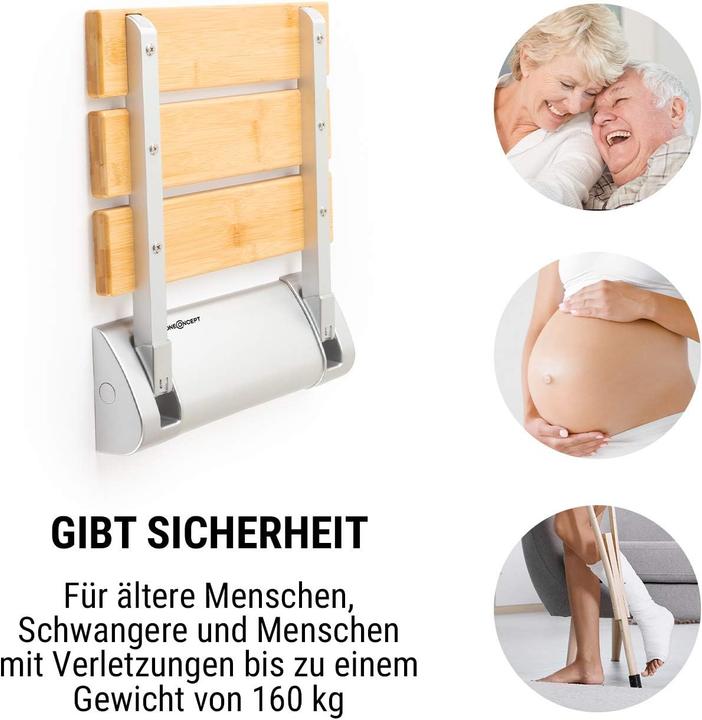 Produktbild OneConcept Arielle Duschsitz (160 kg)