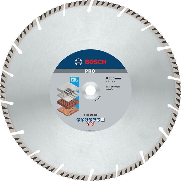 Actual product image Bosch Professional Zubehör PRO Multi Material diamond cutting disc, 350 x 20 mm