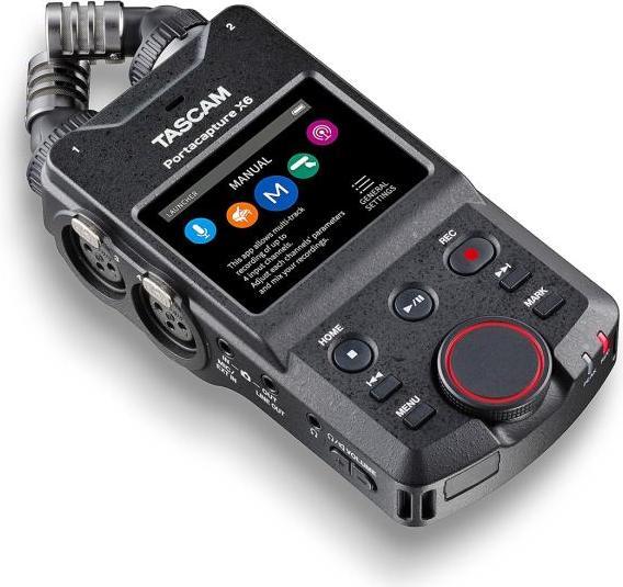 Actual product image Tascam Portacapture X6 audio recorder with adapter (Multitrack recorder)