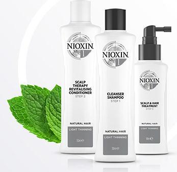 Produktbild Nioxin Starter Set 1, 2x/1x50ml (350 ml, Flüssiges Shampoo)