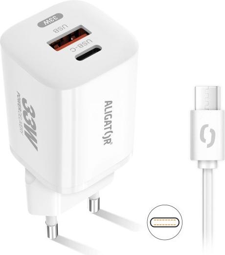 Productafbeelding Aligator CHPD0021 mobiele lader Universeel Wit AC Snelladen Binnen (33 W)