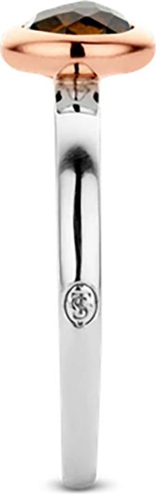 Immagine prodotto Ti Sento Milano Anello con cristallo marrone bicolore 12103TB (56, 925 Argento)