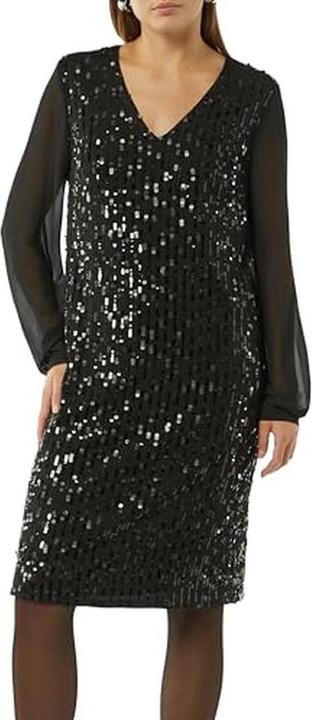 Produktbild Comma Kleid Kurzes Paillettenkleid mit Chiffon-Ärmeln (38)