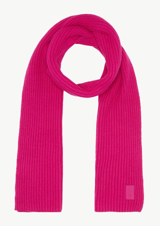 Produktbild Comma Tuch Gerippter Schal mit Label-Patch aus Wollmix