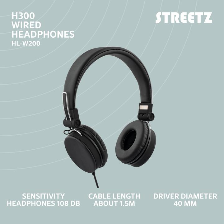 Produktbild Streetz H300 (Keine Geräuschunterdrückung, 18 h, Kabelgebunden)