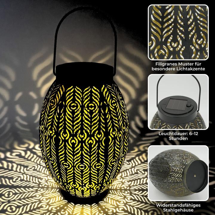 Image du produit Hermex Outdoor Solarleuchte LED Laterne Solarlampe Solarlaterne Gartenlaterne