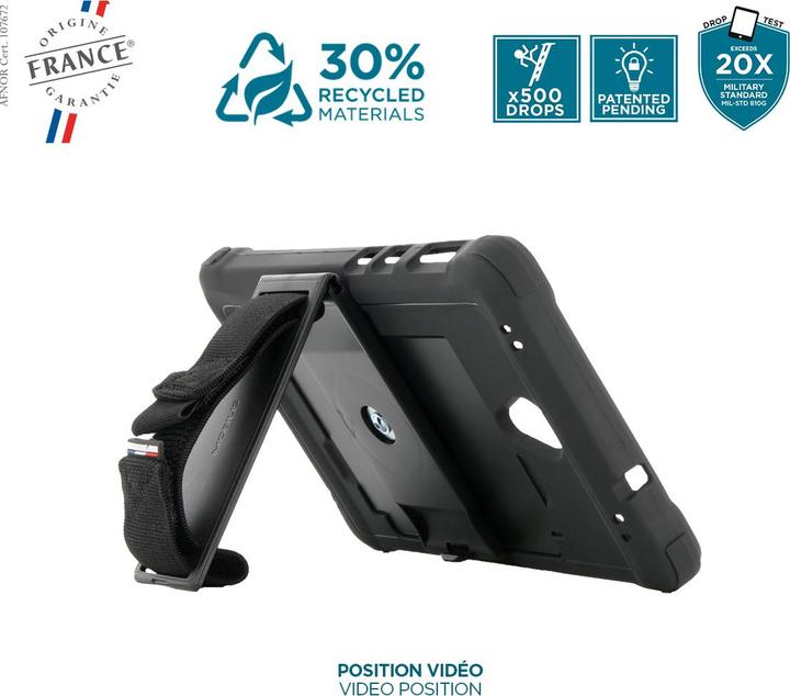 Productafbeelding Mobilis Protech Case 360 Handstrap Kickstand Galaxy Tab Active5 8 (Samsung Galaxy Tab 5)