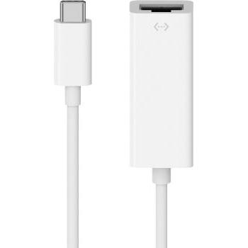 Belkin USB-C auf Gigabit Ethernet Adapter, 10/100/1000 (USB-C, RJ45 Gigabit Ethernet (1x)), Adattatore di rete