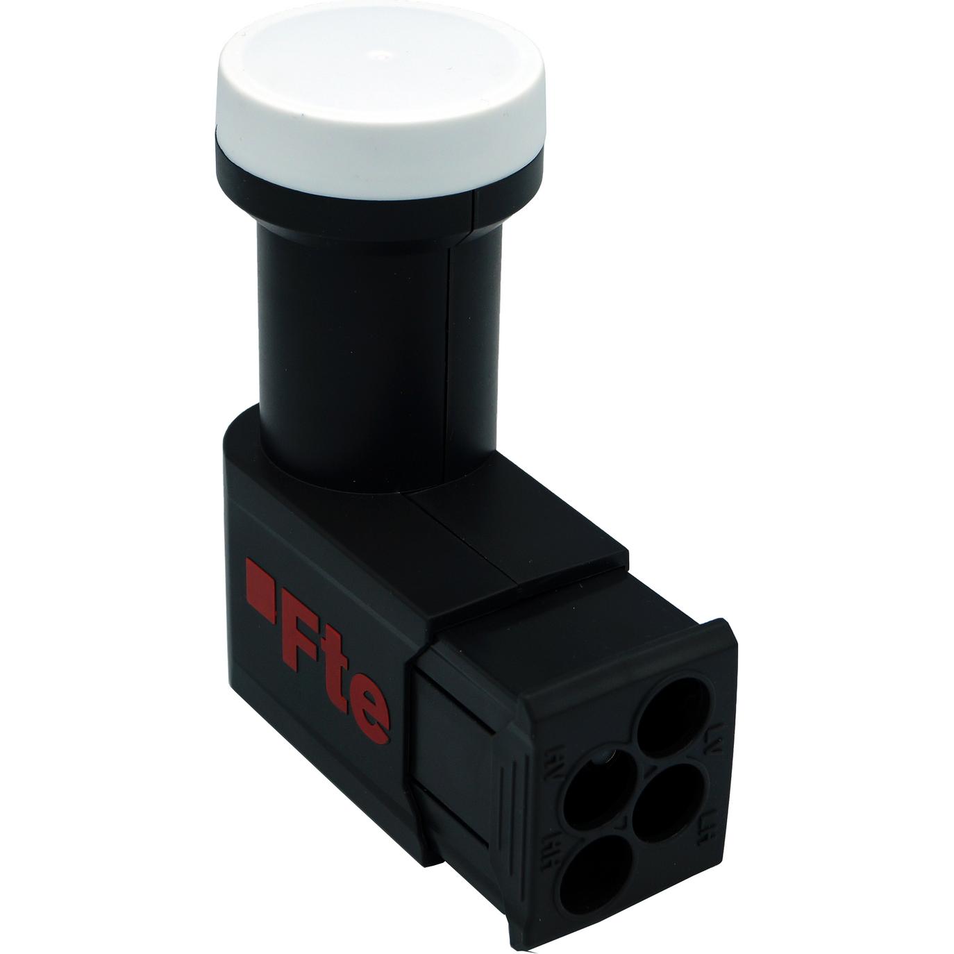 FTE eXcellento Red HQ Quattro LNB (nur mit Multischalter einsetzbar, 0,8dB, 4K/UHD, Wetterschutz) (Quattro LNB, 40mm), L...