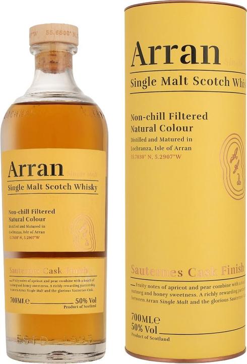 Image du produit Arran Distillery Sauternes (Single Malt, Scotch Whisky, 1 x 70 cl)
