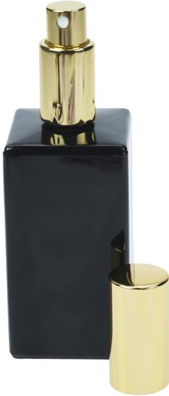 Tischzerstäuber, Glas, Schwarz -glänzend, für 100 ml, Breite 4 cm, Höhe 13 cm (100 ml)