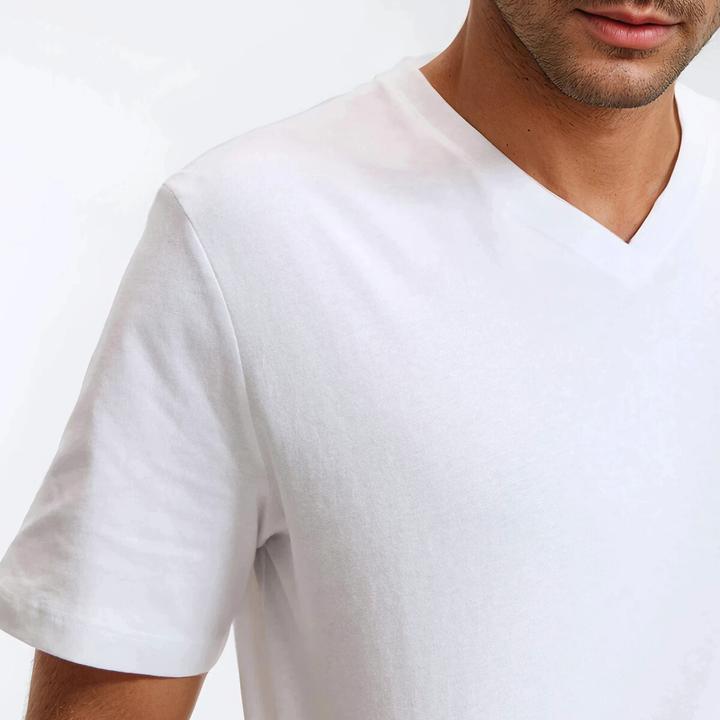 Actual product image La Redoute Collections T-Shirt mit V-Ausschnitt (S)