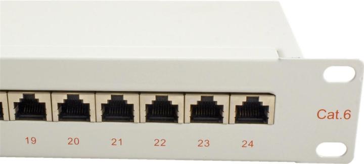 Actual product image Roline 19" patch panel (24 ports) (CAT6, 0.11 m)