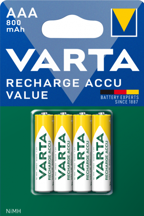 Produktbild Varta Rechargeable Accu (4 Stk., AAA, 800 mAh)