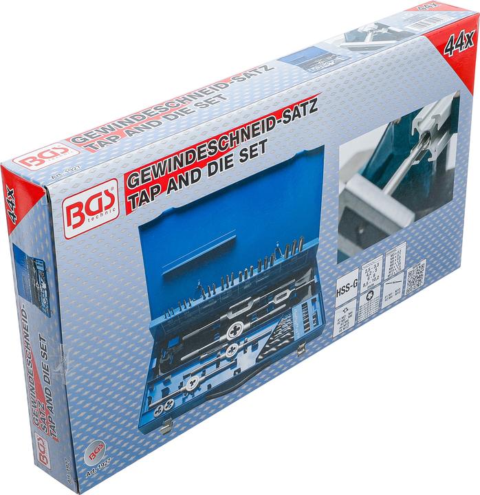 Actual product image BGS Tap and Die Set M3 - M12 44 pcs.