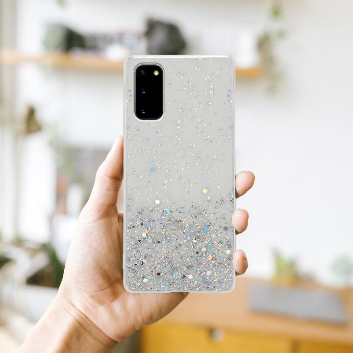 Actual product image Cadorabo TPU cover sparkling glitter (Samsung Galaxy S20)