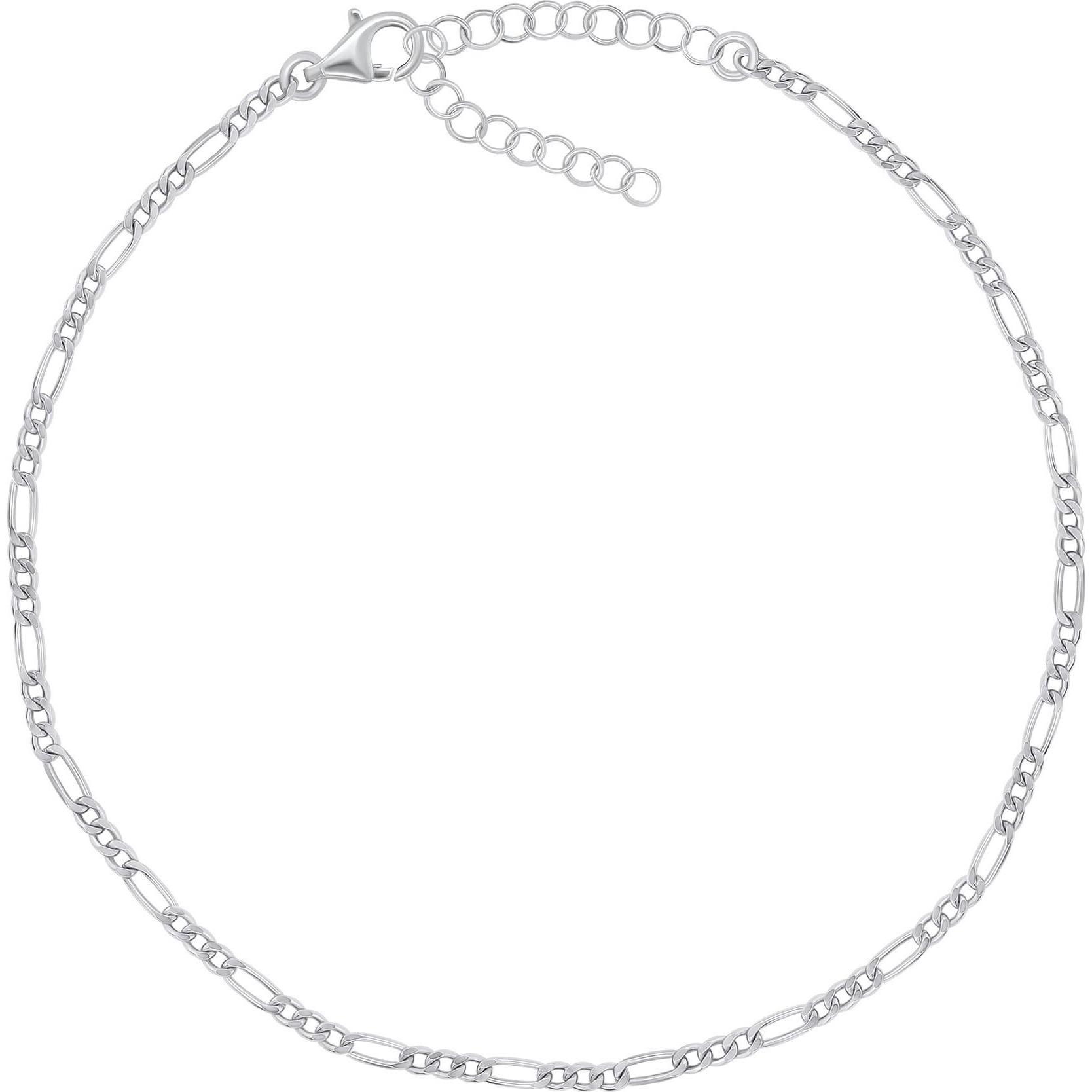 Brilio, Cavigliera + Anello da piede, Argento - Catena da gamba in argento Figaro ANK104W