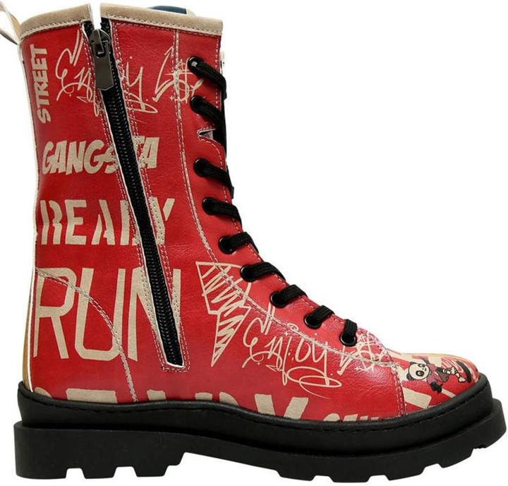 Actual product image Dogo Vegan Leather Multicolor Long Zip Boots (41)