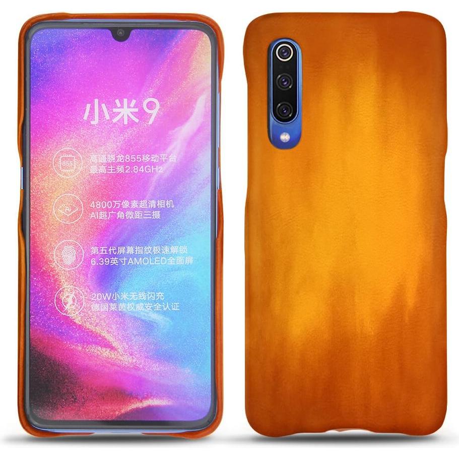 Noreve Lederschutzhülle (Xiaomi Mi 9), Smartphone Hülle, Orange