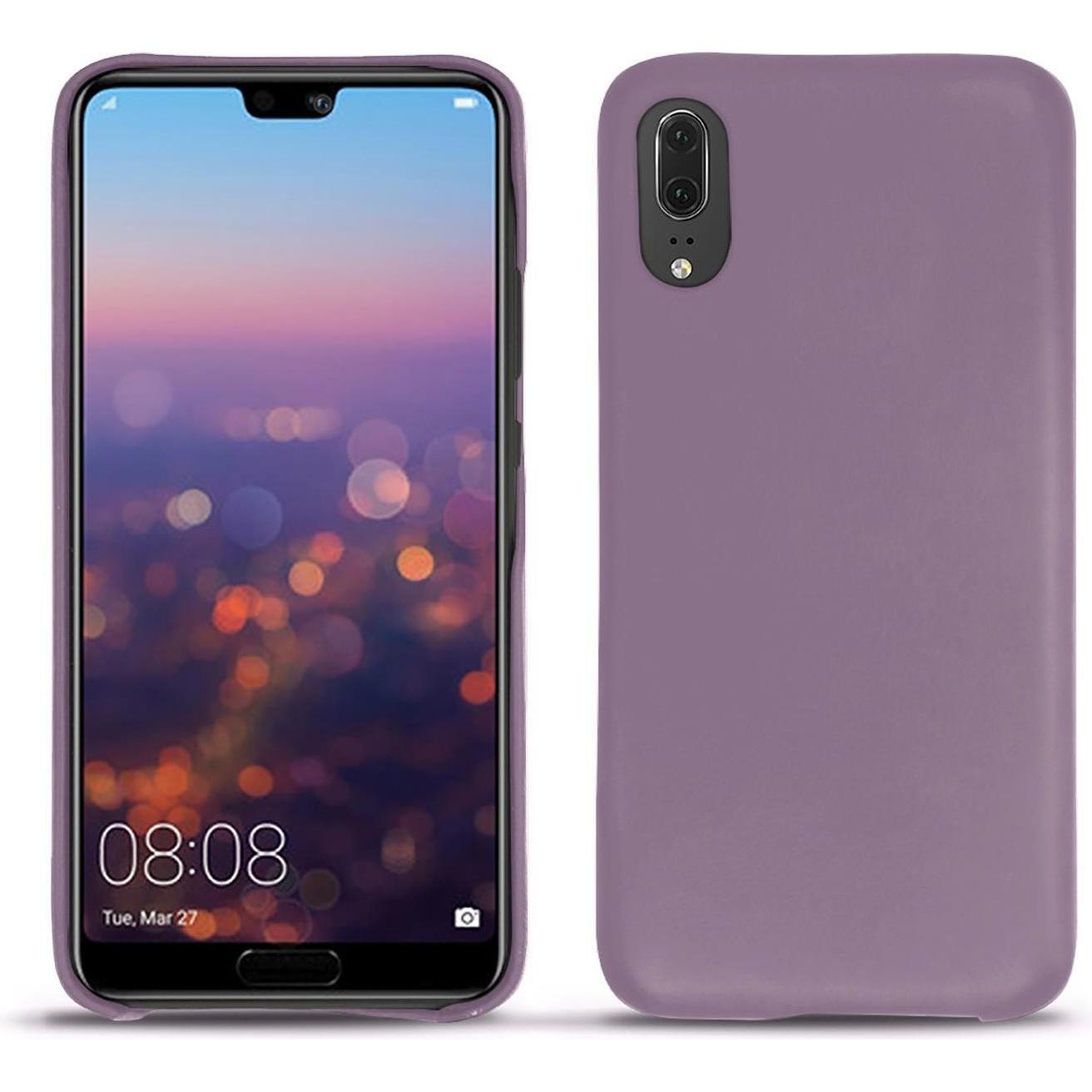 Noreve Lederschutzhülle (Huawei P20), Smartphone Hülle, Violett