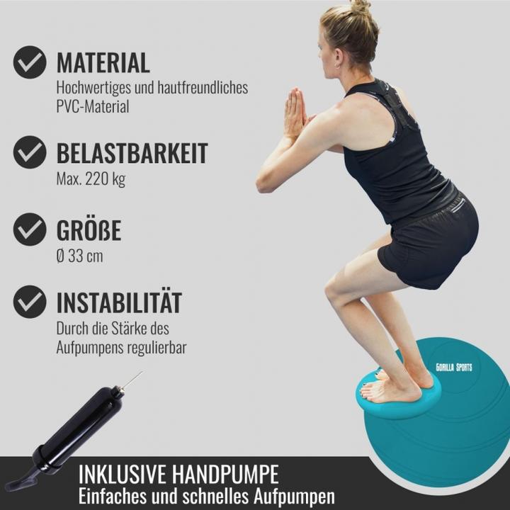 Image du produit Gorilla Sports Ballsitzkissen (33 cm)