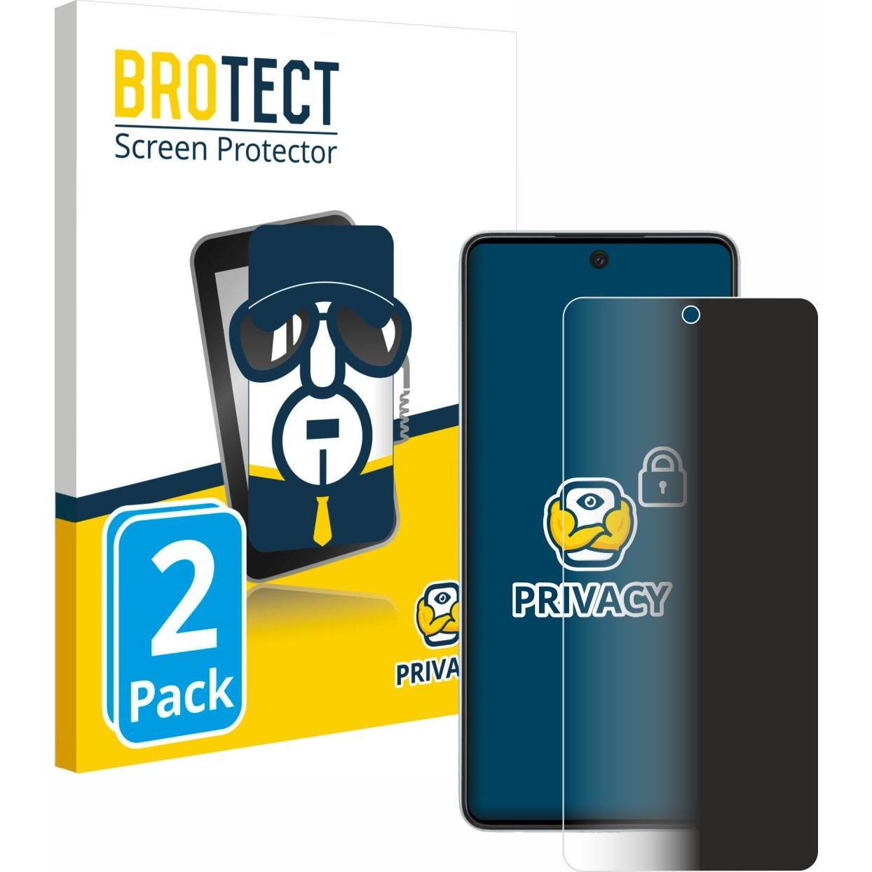 Thumbnail - BROTECT Sichtschutzfolie Anti-Spy Privacy Folie Blaulicht-Schutz (2 Stück, Samsung Galaxy A52 5G), Smartphone Schutzfoli...