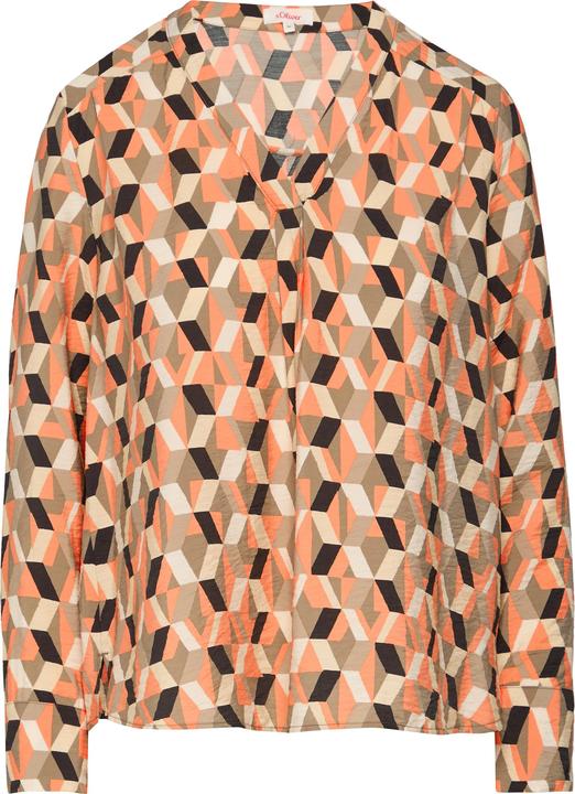 Actual product image s.Oliver Bluse Strukturierte Bluse mit V-Ausschnitt (42)