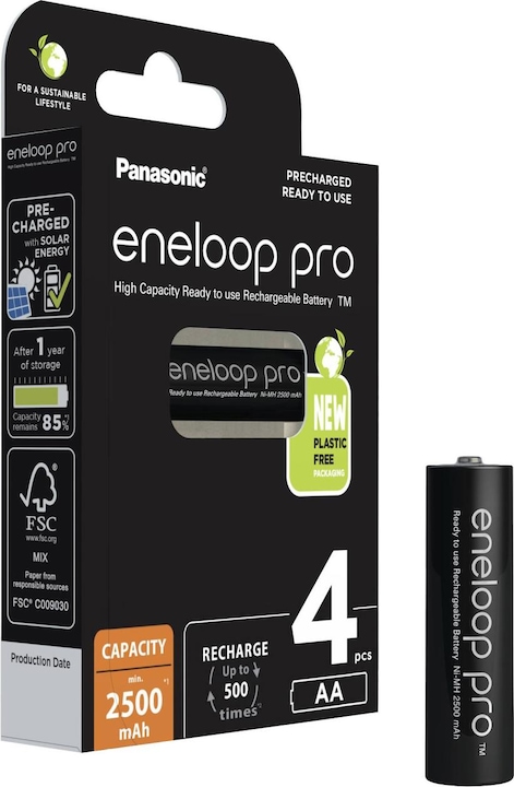 Panasonic eneloop pro (4 pcs., AA, 2500 mAh)
