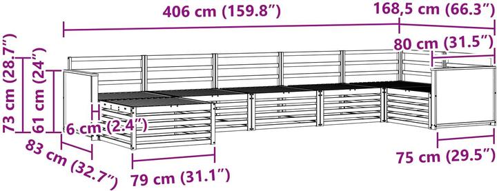 Produktbild vidaXL Outdoor-Sofa