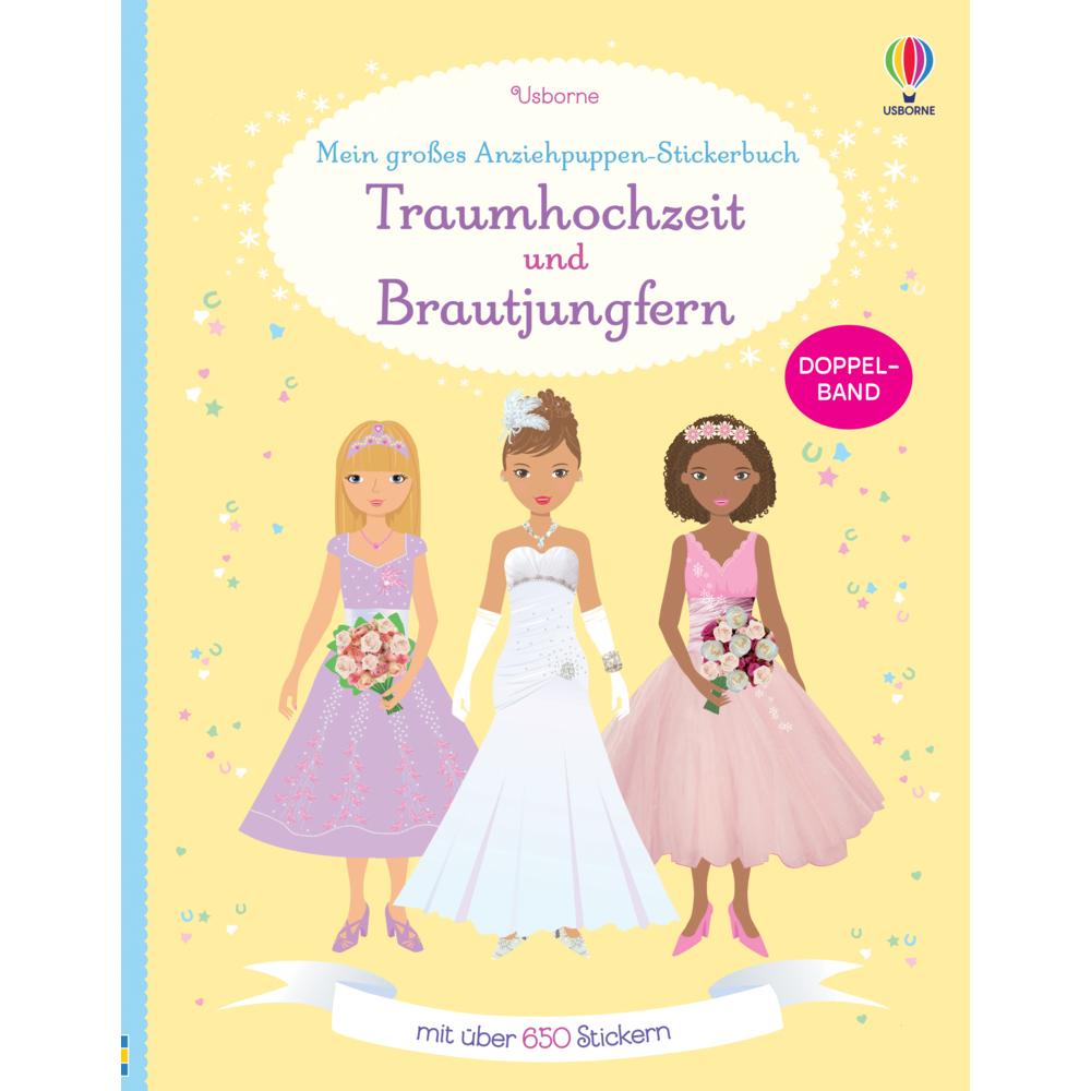 Thumbnail - Usborne Publishing, Sticker, Mein grosses Anziehpuppen-Stickerbuch: Traumhochzeit und Brautjungfern