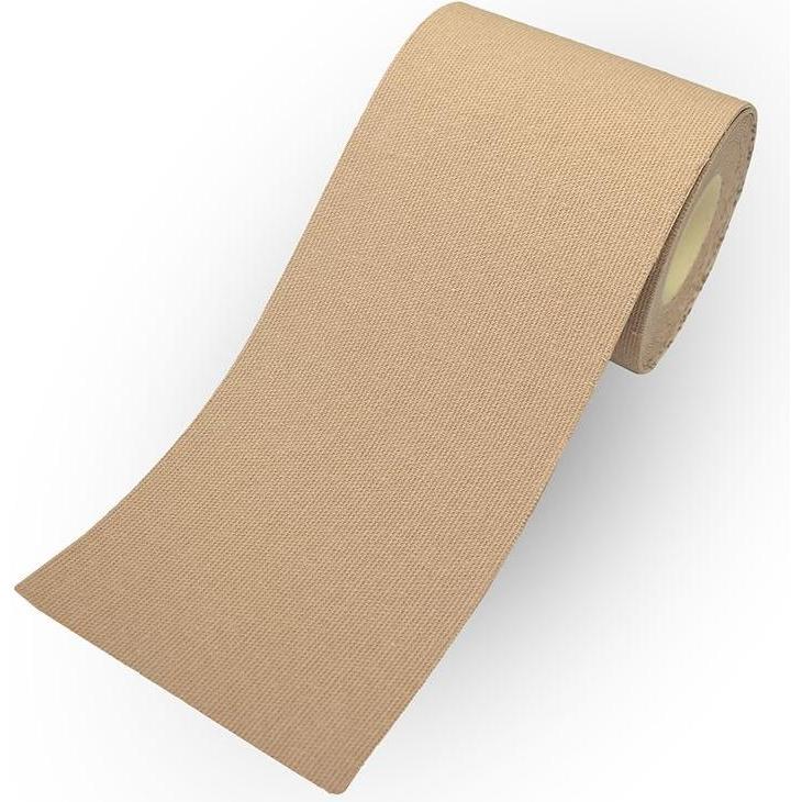 Thumbnail - Bye Bra, BH, K?Rperband 5m X 6,5 cm + 3 Paare Satin Nippel Abdeckungen Nude, Beige, (One Size)