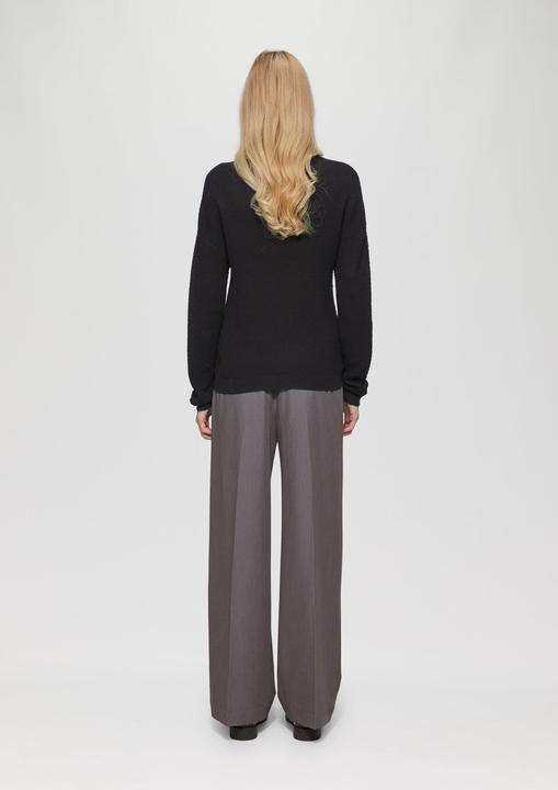 Produktbild S.Oliver Strickpullover Pullover mit Strukturmuster und V-Ausschnitt (M)