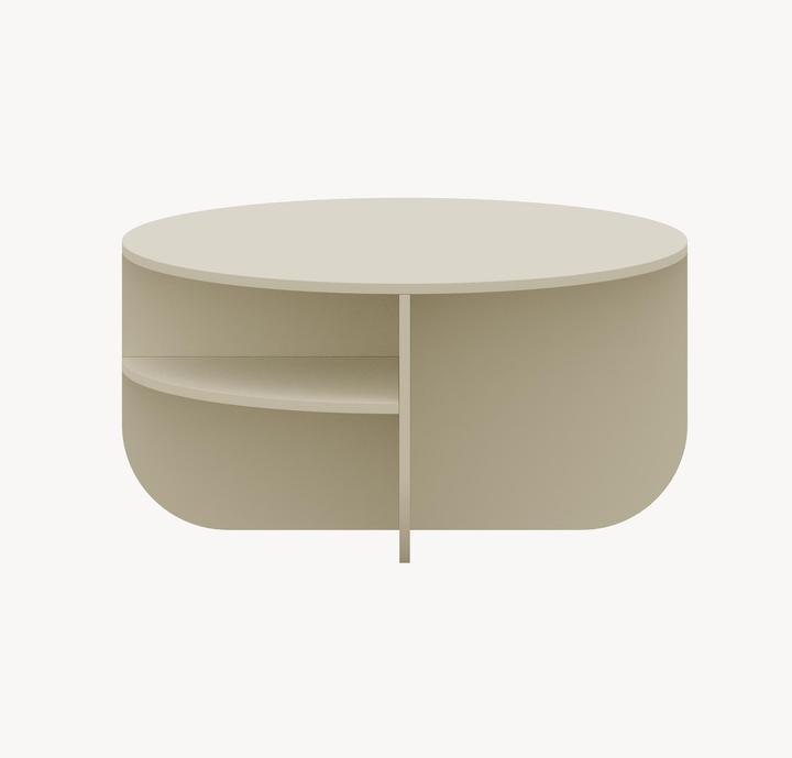 Image du produit En.Casa Couchtisch Reykhon Ø80x41 cm Sandfarben (80 x 41 cm)