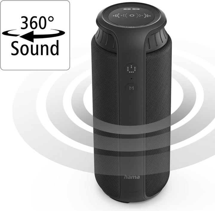Immagine prodotto Hama Altoparlante Bluetooth mobile Pipe 2.0 (12 h, Batteria ricaricabile)