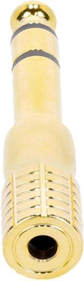 Produktbild Adam Hall 4 STAR A MF3 JM3 GOLD - Adapter Miniklinke female stereo auf 6,3 mm Klinke male stereo