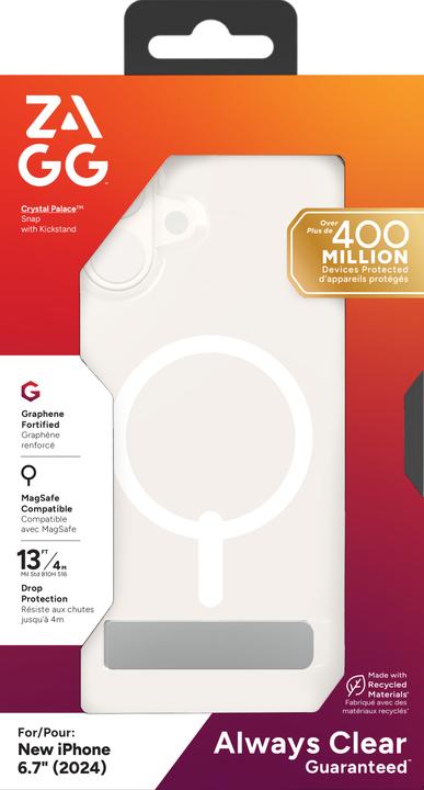 Produktbild Zagg Crystal Palace Snap w/Kickstand (Apple iPhone 16 Plus)