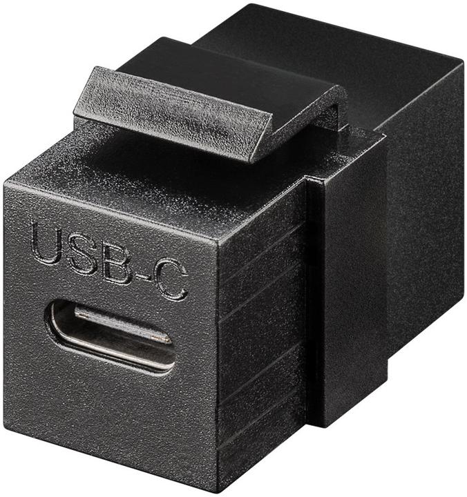 Goobay Keystone module USB-C connector, USB 3.2 Gen 2 10 Gbit/s, black (Keystone module)