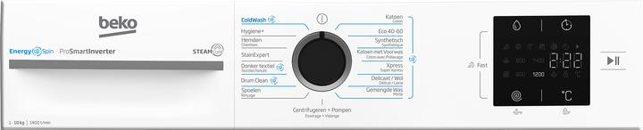 Produktbild Beko BM3WFT31041W - EnergySpin - 10 kg wasmachine (10 kg, Links)