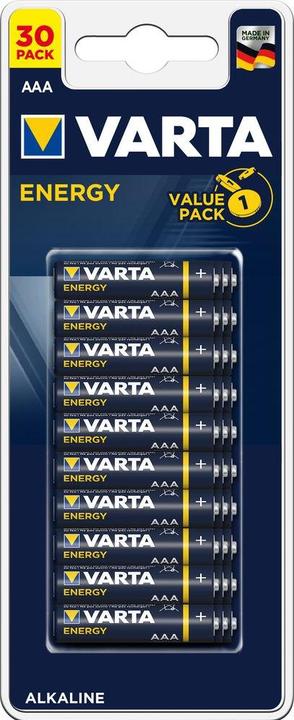 Actual product image Varta Energy (30 pcs., AAA / LR03 / Micro / R03 / AM4 / MN2400 / KR03, 1200 mAh)