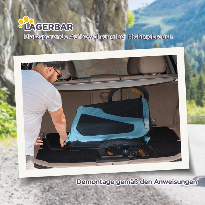 Actual product image PawHut Dog trailer with reflectors