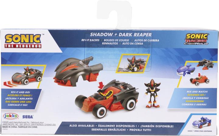 Actual product image Jakks Pacific Sonic - 2.5 Figure w. Rev Up Racer - Shadow w. Dark Reaper (428254-V1 )