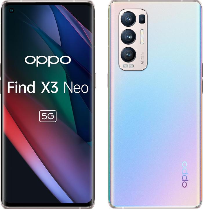 Actual product image OPPO Find X3 Neo (256 GB, Galactic Silver, 6.50", Dual SIM, 5G)